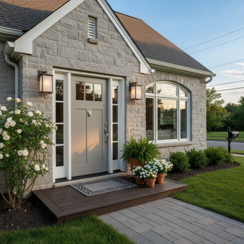 Front Door Painting detail