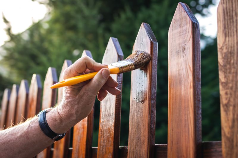 Residential Fence Painting detail