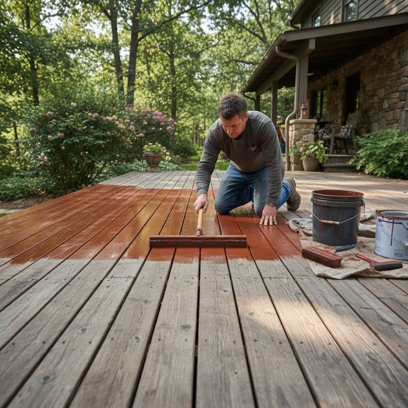 Wood Deck Staining Service